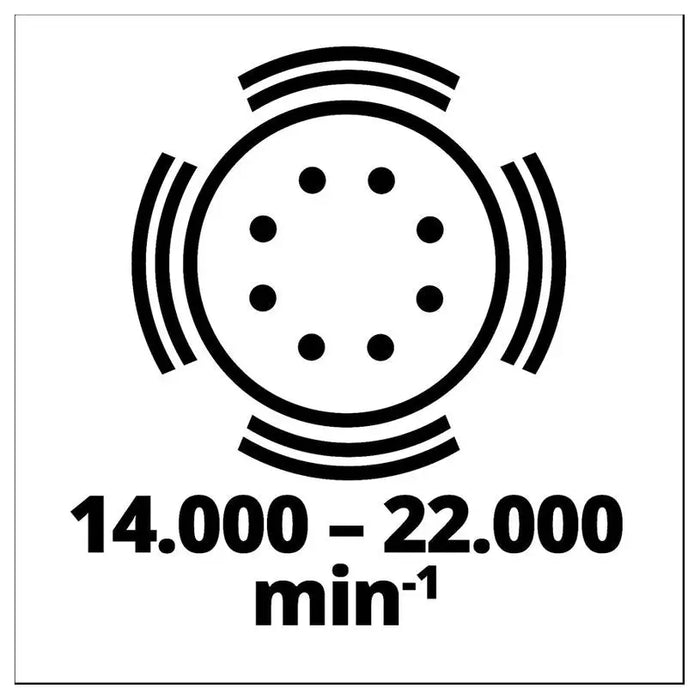 EINHELL TE-RS 18 Li 18 V 125 mm WITHOUT BATTERY AND CHARGER - Ексцентършлайф<<<Шлайф машини<<<Инструменти и