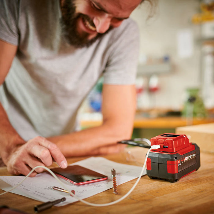 USB CHARGER FOR BATTERIES FROM POWER X-CHANGE SERIES EINHELL TC-CP 18 Li USB - Solo