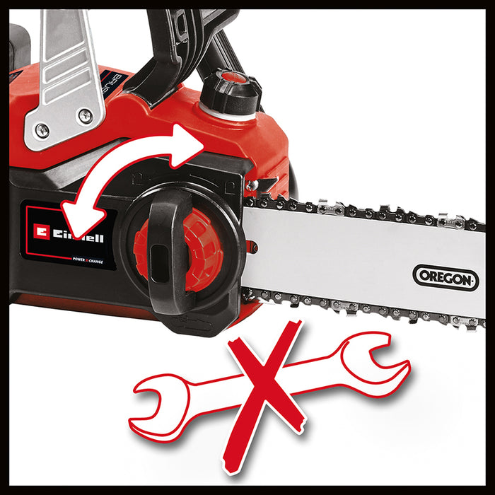 BATTERY BRUSHLESS CHAIN SAW EINHELL GP-LC 36/35 Li 36 V, WITHOUT BATTERY AND CHARGER, BAR LENGTH 35.00 cm