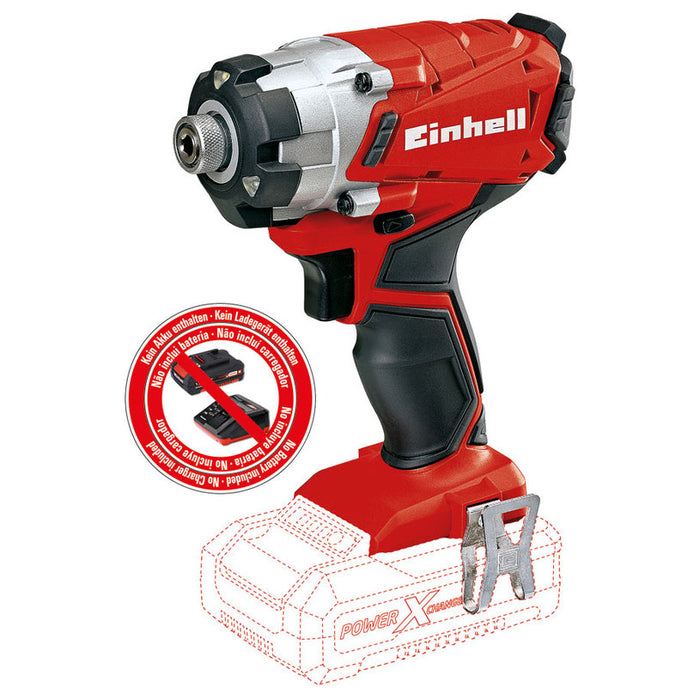 BATTERY IMPACT DRIVER EINHELL TE-CI 18/1 Li 18 V, 140.00 nm, WITHOUT BATTERY AND CHARGER