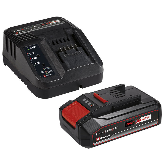 BATTERY AND CHARGER 18 V 2.5 AH EINHELL POWER X-CHANGE