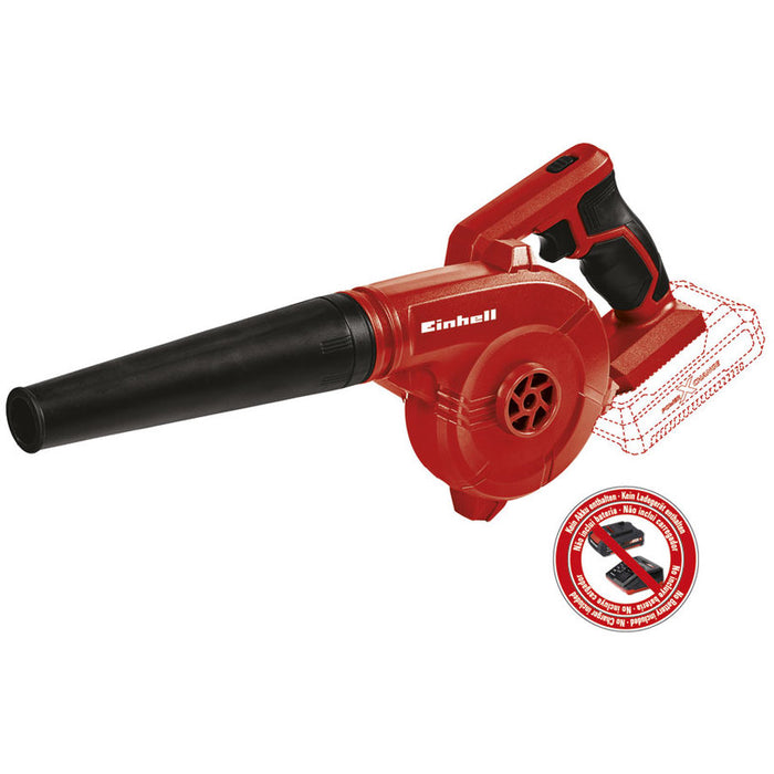 BATTERY Broom EINHELL TE-CB 18/180 Li 18 V, MAXIMUM BLOWING SPEED 180 km/h