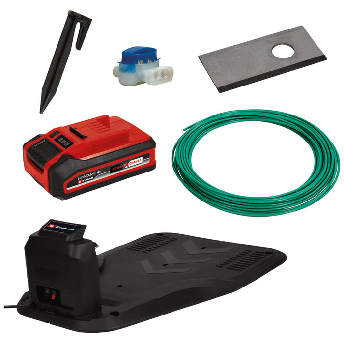 BATTERY ROBOT MOWER EINHELL FREELEXO CAM 500 PXC SET 18 V, 3.00 Ah, MOWING WIDTH 18.00 cm, 500 m²