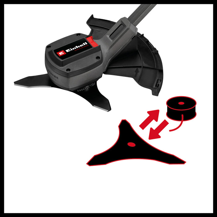 CORDLESS TRIMMER EINHELL GP-BC 36/430 LI 18 V, WITHOUT BATTERY AND CHARGER, CUTTING WIDTH 43.00 cm