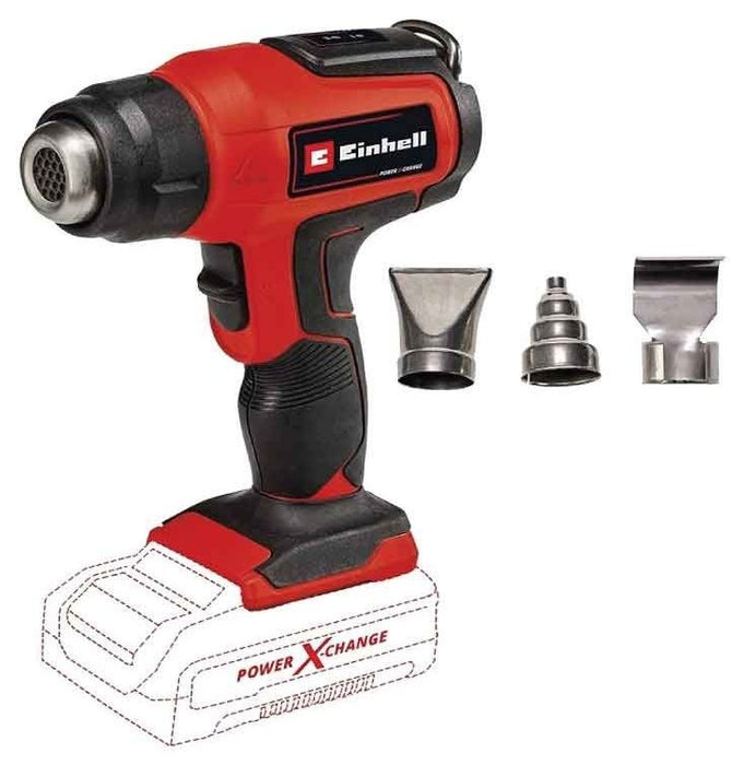 BATTERY HOT AIR GUN EINHELL TE-HA 18 LI - SOLO PXC