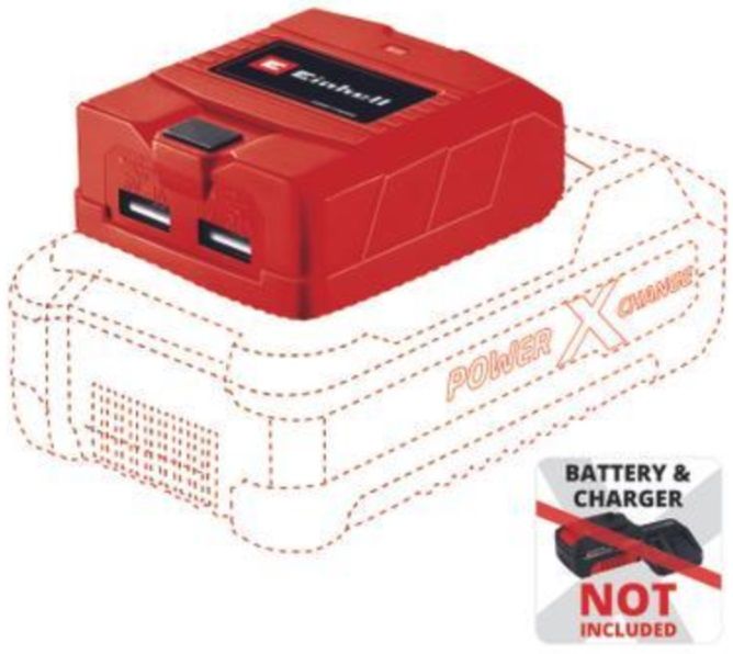 USB CHARGER FOR BATTERIES FROM POWER X-CHANGE SERIES EINHELL TC-CP 18 Li USB - Solo