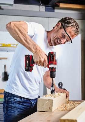 Einhell TE-CD 18/40 Li-Solo 1500 RPM Keyless 1.1 kg Black, Red