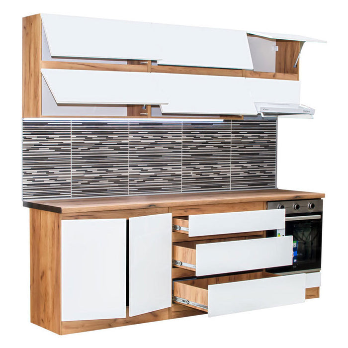 KITCHEN UNIT EKO BIANKA 240 CM.