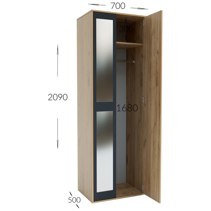 WARDROBE VIVA EKO ECO 70X50X209 CM.