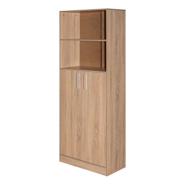 OFFICE SHELF WITH 2 DOORS AND 2 SHELVES EKO E10 70X185X34 CM. SONOMA OAK
