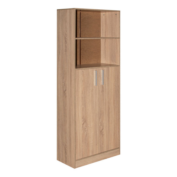 OFFICE SHELF WITH 2 DOORS AND 2 SHELVES EKO E10 70X185X34 CM. SONOMA OAK