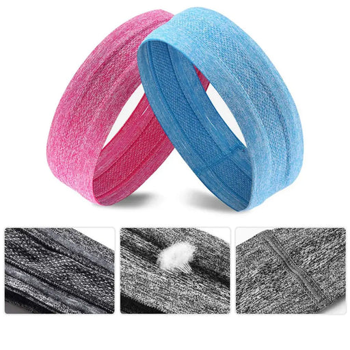 Elastic fabric headband for running fitness blue - Sport products<<<HurtelXML