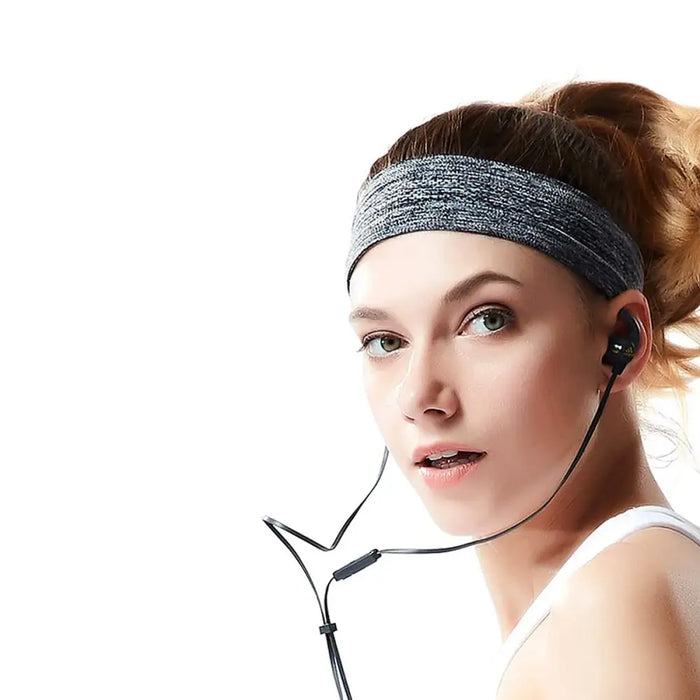 Elastic fabric headband for running fitness blue - Sport products<<<HurtelXML