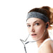 Elastic fabric headband for running fitness blue - Sport products<<<HurtelXML