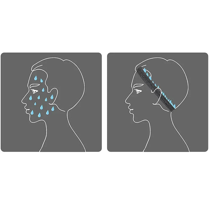 Elastic fabric headband for running fitness blue - Sport products<<<HurtelXML