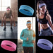 Elastic fabric headband for running fitness blue - Sport products<<<HurtelXML