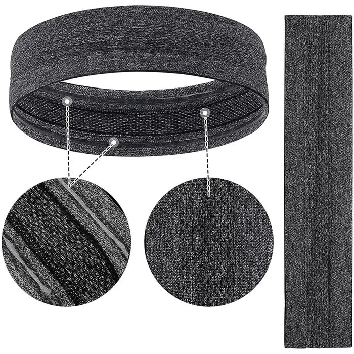 Elastic fabric headband for running fitness blue - Sport products<<<HurtelXML