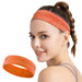 Elastic fabric headband for running fitness orange - Sport products<<<HurtelXML