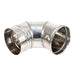 ELBOW 90⁰ STAINLESS STEEL F130MM KAMININOX - Допълнително оборудване<<<Отопление Охлаждане и Вик<<<Praktiker