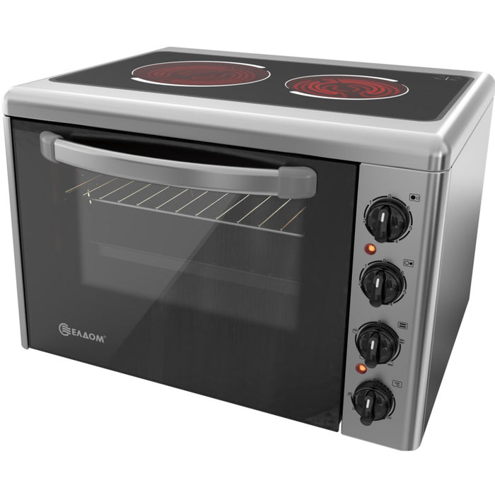 Mini cooker Eldom 201VF-NEW, 2 ceramic, INOX