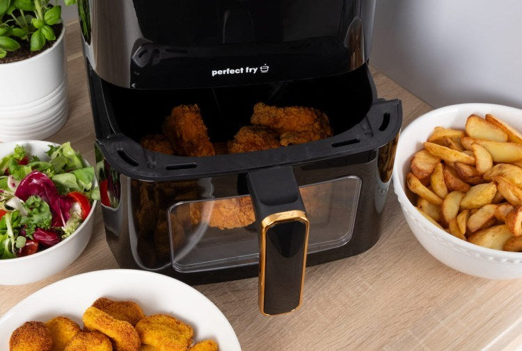 ELDOM FRITTA fat-free fryer capacity 5.0 l adjustable temp. clock 1500 W Single 5 L Stand-alone Hot air fryer Black
