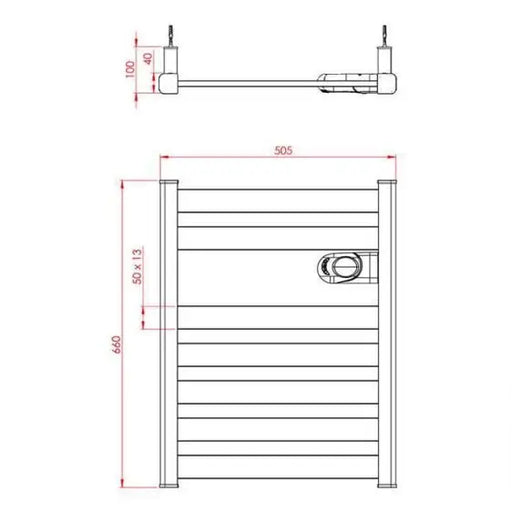 Electric bath tub TEDAN Zinnia Anthracite 500 W 505x660 mm - За баня<<<Уреди за