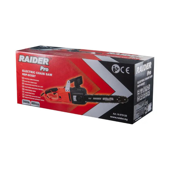 ELECTRIC CHAIN SAW RAIDER PRO RDP-ECS27 2400 W BAR LENGTH 40.00 cm - Електрически и акумулаторни верижни