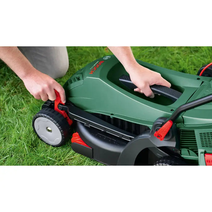 ELECTRIC MOWER BOSCH UNIVERSALROTAK 34-405 1300 W MOWING WIDTH 34.00 cm MAX MOWING HEIGHT 70 mm - Електрически