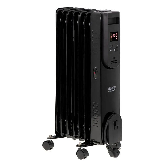 Electric oil heater with remote control CAMRY CR 7812 7 ribs 1500 W black - Oil radiatorsAGD-GRO<<<Home Appliance