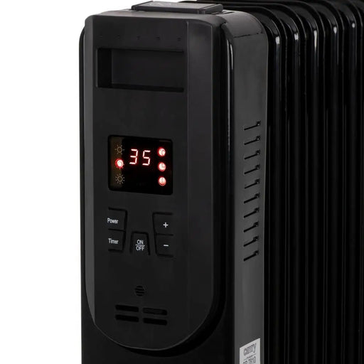Electric oil heater with remote control CAMRY CR 7814 13 fins 2500 W black - Oil radiatorsAGD-GRO<<<Home Appliance