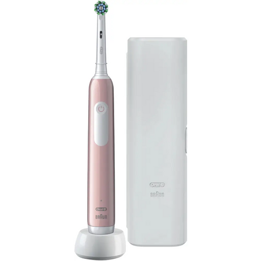Electric toothbrush Oral B Pro 1 Pink + Travel case - Ел. четки и зъбни душове<<<За Здравето<<<Уреди за здраве и