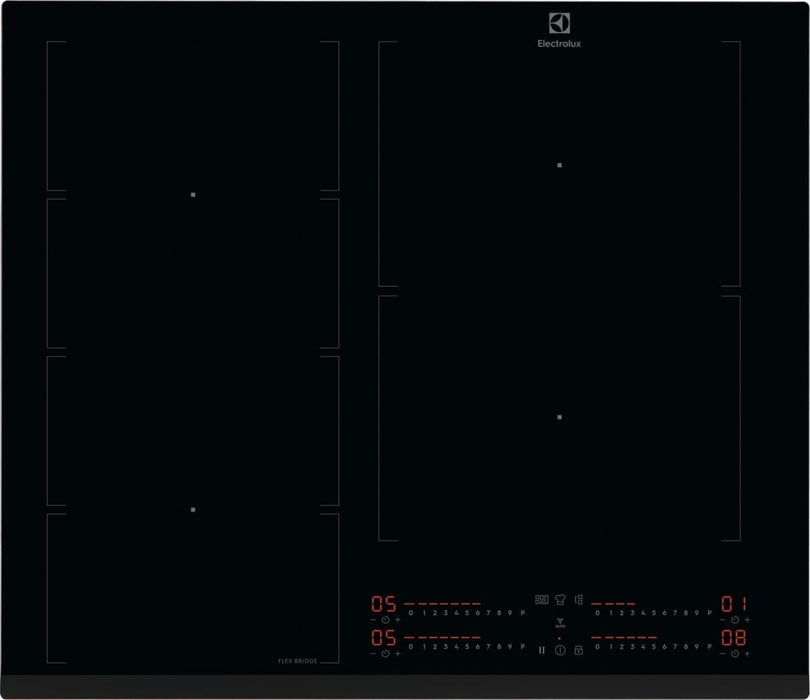 Electrolux EIV64453 Black Built-in 60 cm Zone induction hob 4 zone(s)