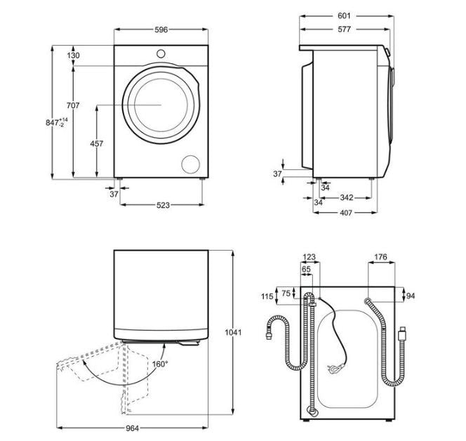 ELECTROLUX WASHING MACHINE EW2F527WP