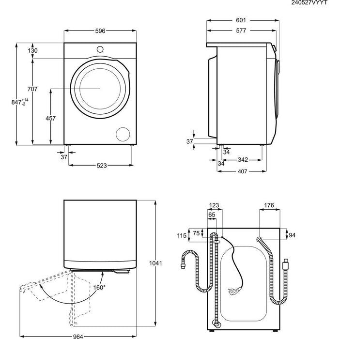 Electrolux EW2F528WP washing machine