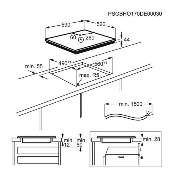 Built-in hob ELECTROLUX SenseFry 700 EIS6448