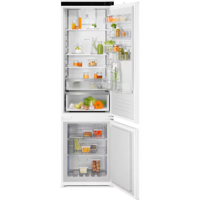 Built-in refrigerator with freezer Electrolux ENA7CD19S, 269 l, D, No Frost, White