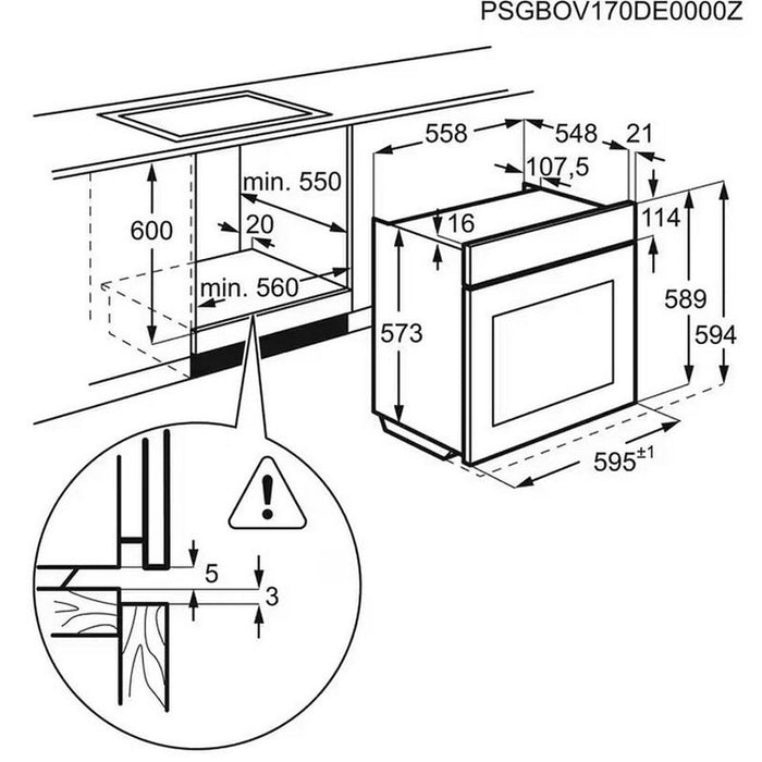 Built-in oven Electrolux EOD6P77WZ