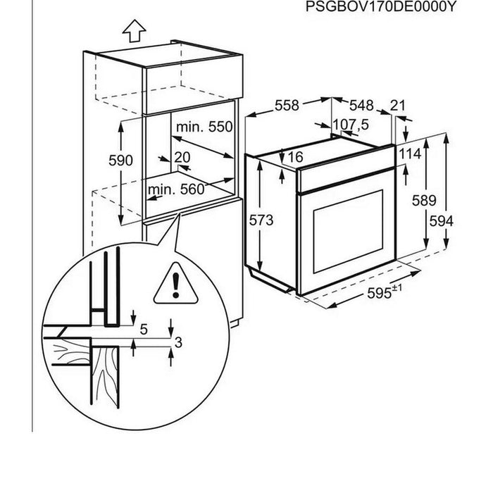 Built-in oven Electrolux EOD6P77WZ