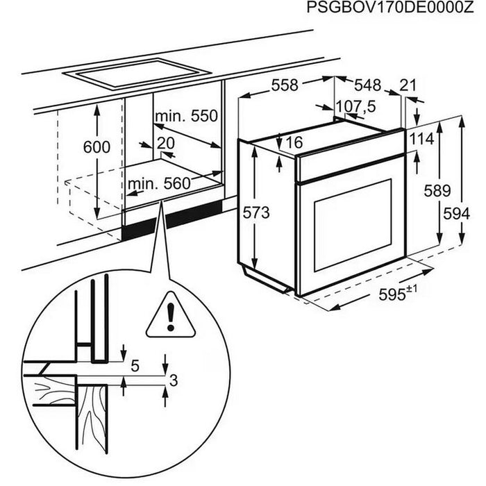 Built-in oven Electrolux EOD6P77WZ