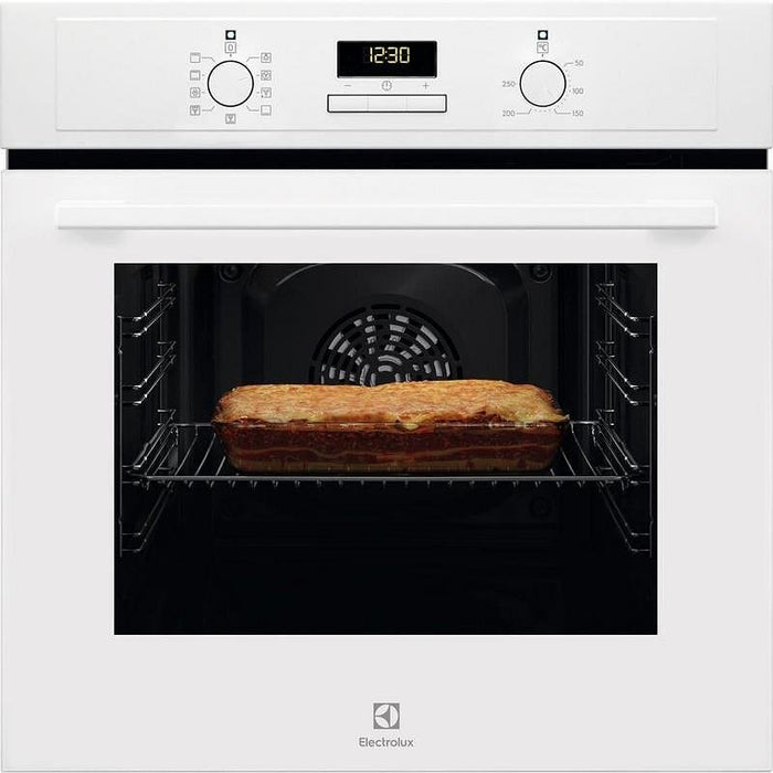 Built-in oven Electrolux EOF3H40BW, 65, Push buttons, A, Water cleaning