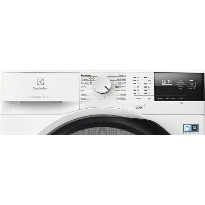 Washing machine ELECTROLUX EW6F2282E, 8 kg, 1200 rpm.