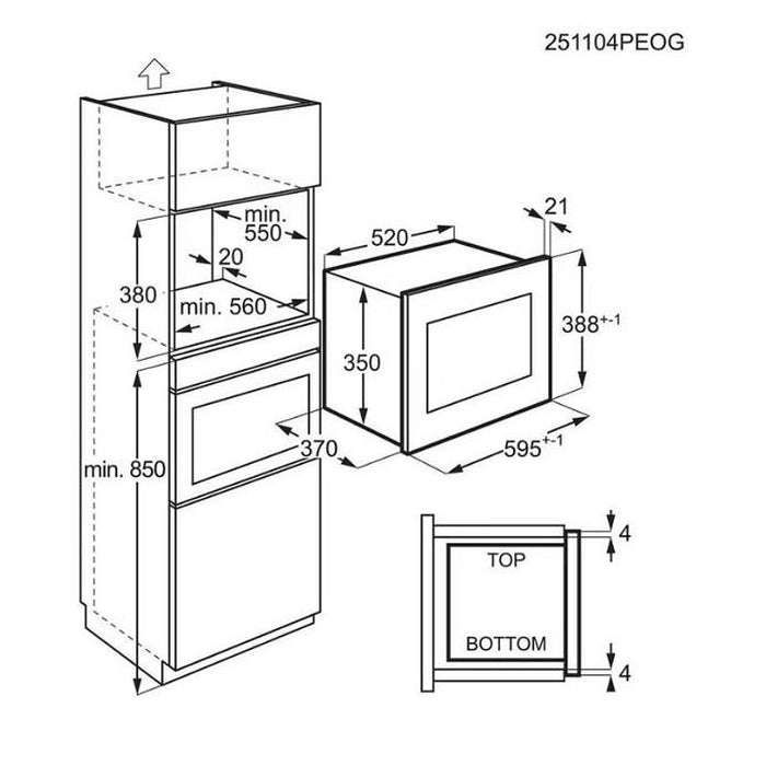 Built-in microwave oven Electrolux LMS4253TBW, 23, Sensor
