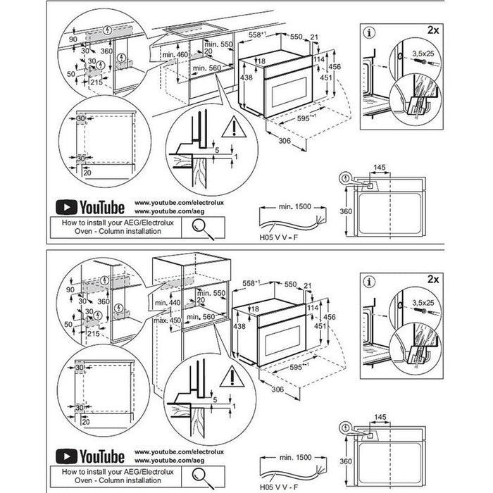 Built-in oven Electrolux LVL9E2XZ, 44, Sensor