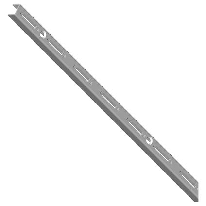 WALL RAIL 1 ROW OPEN SILVER ELEMENT SYSTEM
