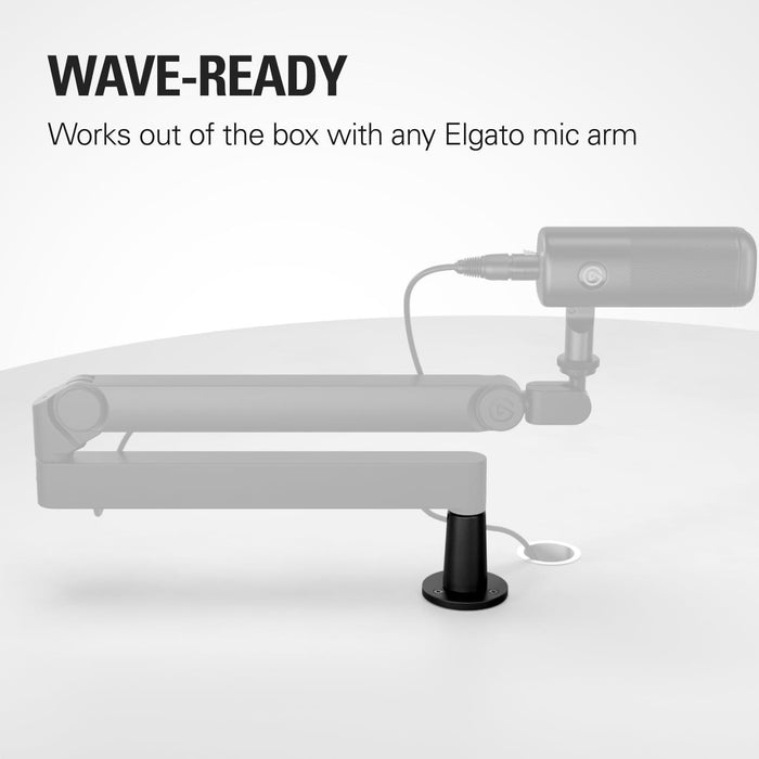 Elgato Desk Plate for Wave Mic Arm - Elgato microphone mounting plate