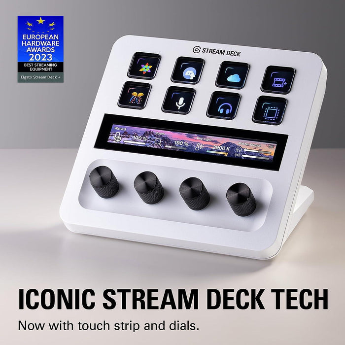 Elgato Stream Deck Plus White Controller