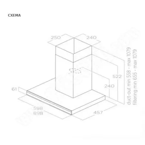 ELICA Adele BL MAT/A/60 hood - Стандартни абсорбатори<<<Абсорбатори<<<Едра бяла техника<<<TechnoMix