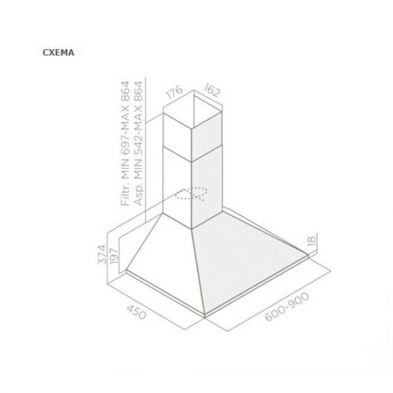 ELICA Berlin AN 60 hood