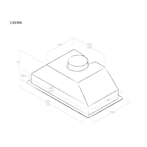 Built-in hood ELICA Era GR 52