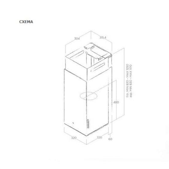 ELICA Haiku BL 32 hood